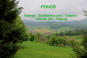 POHOD: GONŽARJEVA PEČ-TUŠEVO-VELUNJA PEČ, maj 2023